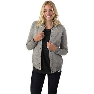 Tentree Women's Opal Bomber Jacket Heather Gray